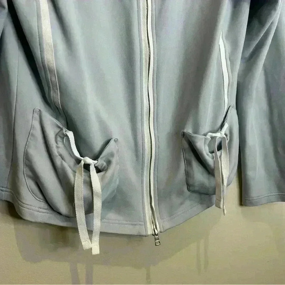 MARC CAIN cotton blend  zippered jacket top SZ M - Picture 4 of 17